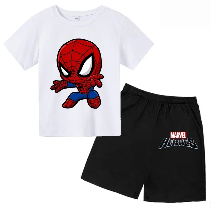 Kids Spiderman Tshirt Amine Cartoon T-shirt Boy Girl Clothes Baby Tee Kids  Tops For Children's Sets Short Sleeve Boys T-shirt