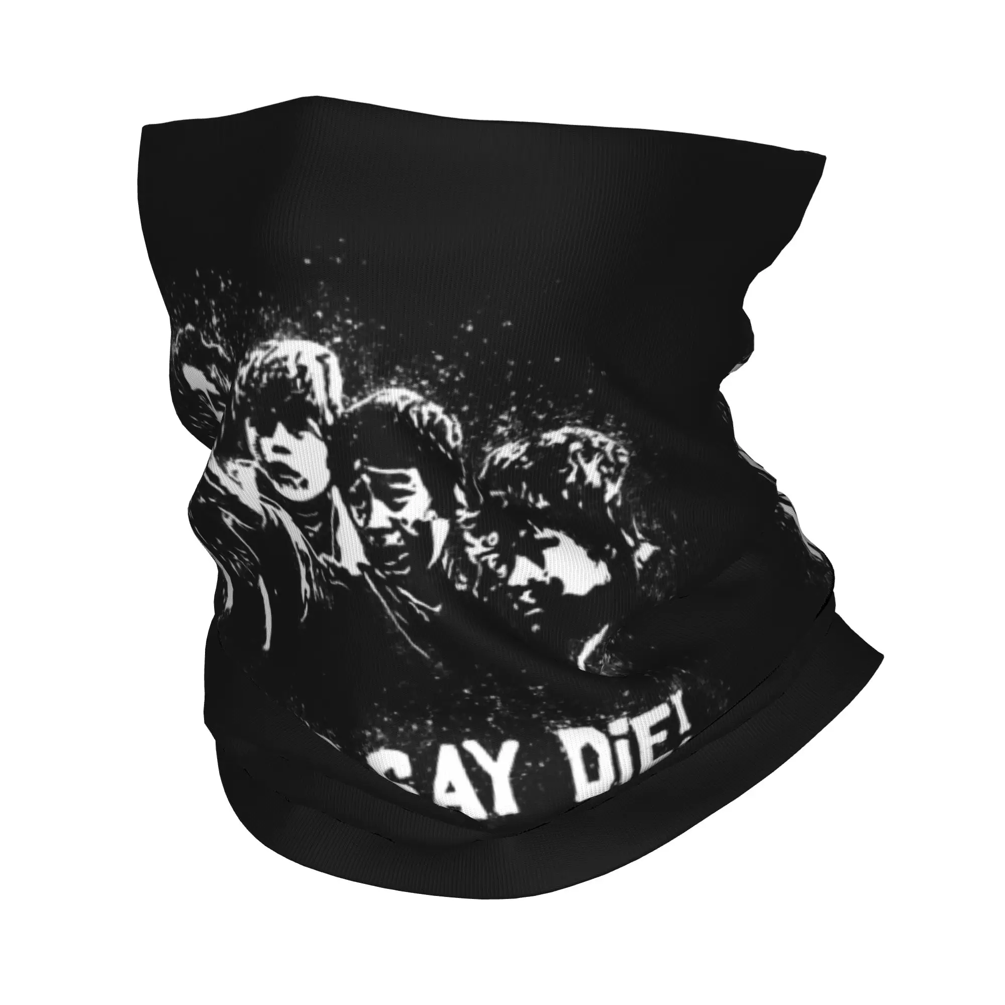 Custom The Goonies Never Say Die Bandana Winter Neck Warmer Women Windproof Wrap Face Scarf for Hiking Chunk Sloth Headband