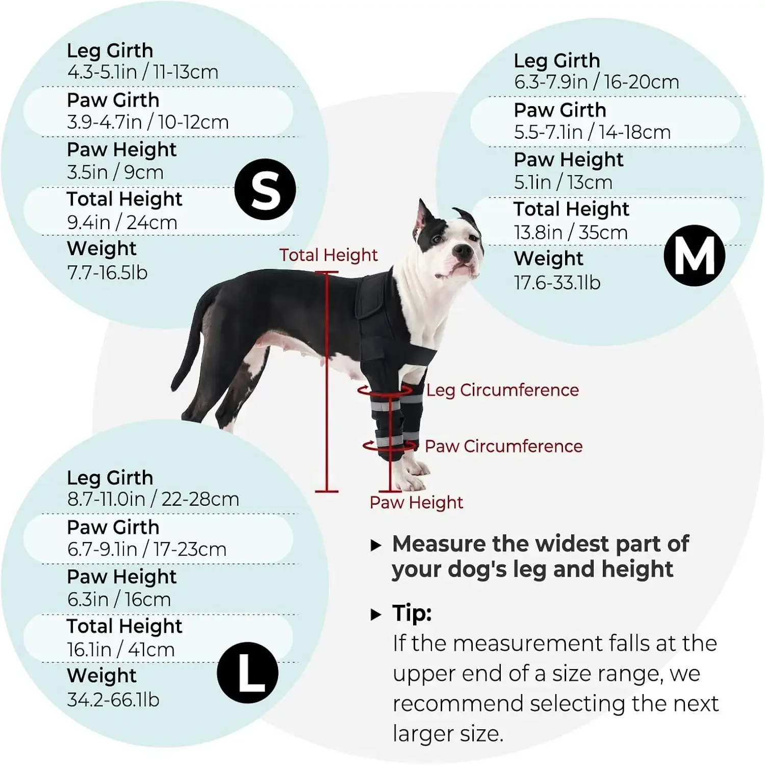 Front Dog Leg Brace Elbow Protector Hook-Loop Fastening Joint Anti Licking Support Walking Assistance Dog Accessories