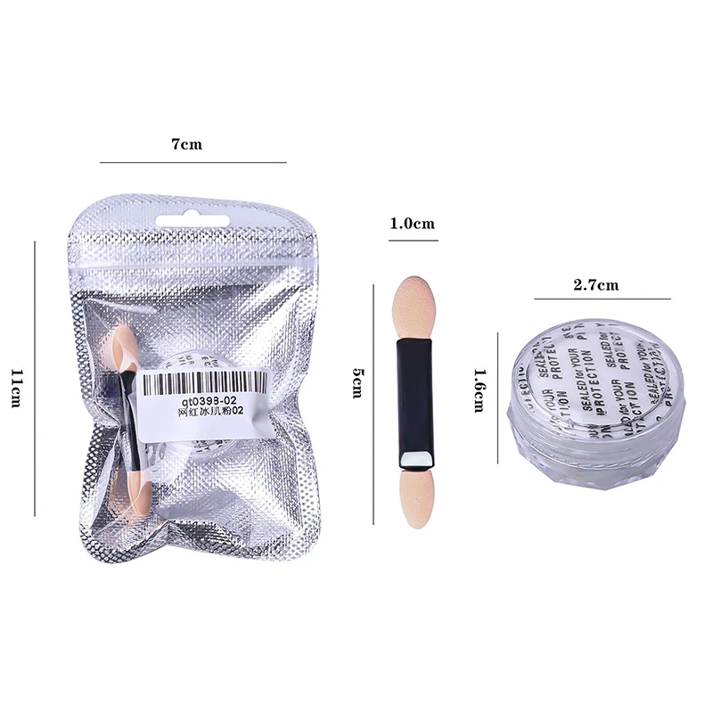 Aurora Spiegel Glitter Nail art Pulver Eis Chameleon Reiben Pigment Staub Sparkly Charme Nägel Design Zubehör DIY Dekorationen – Detail 6