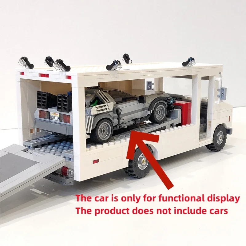 City Car Model MOC Building Bricks Automobile Transport Trucks Modular Technology Gifts Holiday Assemble Children Toys Suit