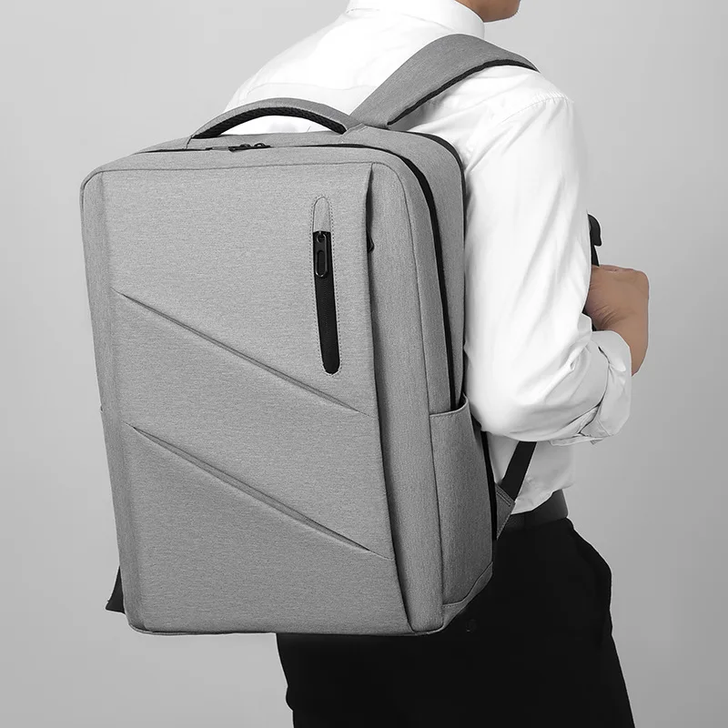 New Men's Backpack Large Capacity Business Leisure Computer Bag Junior High School Student School Bag Laptop Backpack