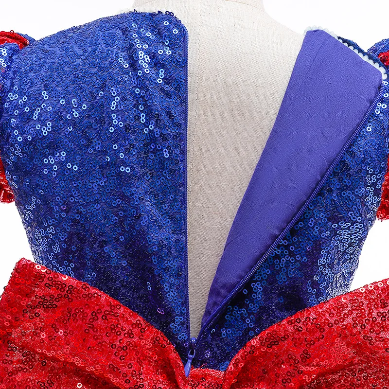 2024 menina traje princesa cosplay fantasia vestido branco de neve com acessórios para festa de aniversário de carnaval 3-10y