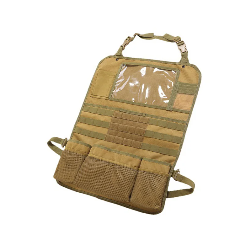 Tactical MOLLE Car Seat Organizer Seat Back Hunting Storage Bag Universal Seat Cover Case Veículo Painel Car Seat Cover Protector