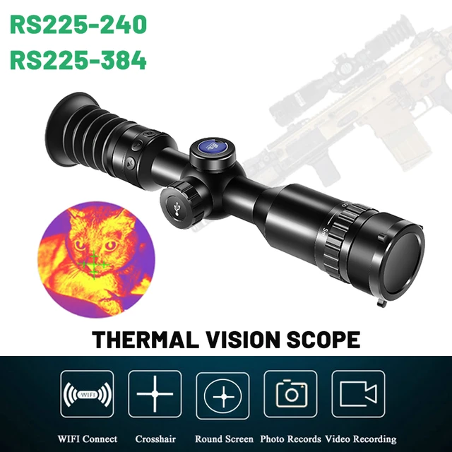 Hunting Thermal Imaging Observing and Sighting Monocular、IP67、Hotspot  Tracking、Crosshair Aiming、25mm、384x288サーマルスコープ