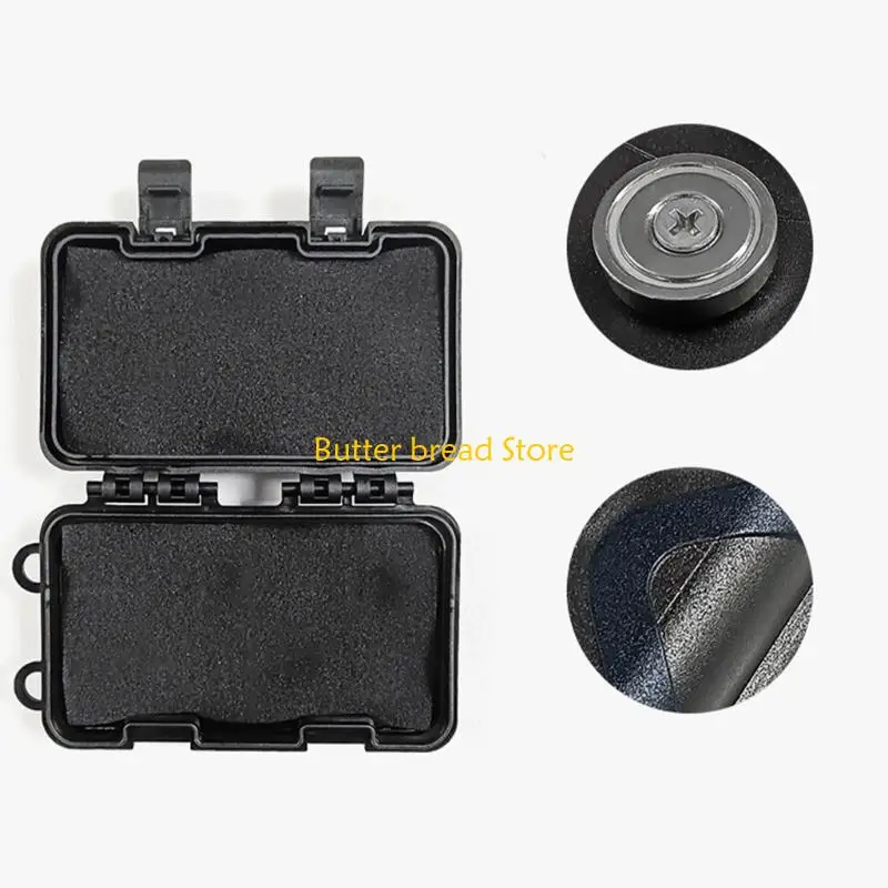 W89C حامل المفتاح المغناطيسي مقاوم للماء تحت السيارة إخفاء مفتاح مربع مفتاح المفتاح متعدد الوظائف