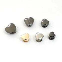 50sets Heart-Shaped Rivets,Zinc Alloy Screw Knob,Leather Craft Studs,Garment,Belt,Wallet,Bag Accessories,Size 8/10/14mm ZD-028