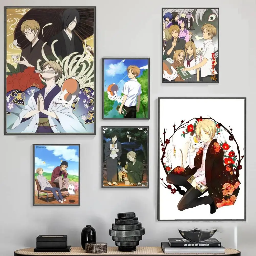 

Anime Natsumes Book Of Friends Poster High Quality Print Poster Waterproof Wall Art Movie Posters For Living Bedroom Retro Room