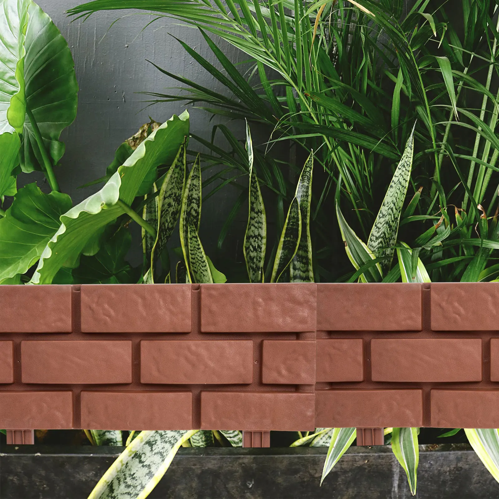 

4 шт. пластиковый садовый забор в европейском стиле, декоративный забор для двора, небольшой прочный окантовка газона для наружного пейзажа