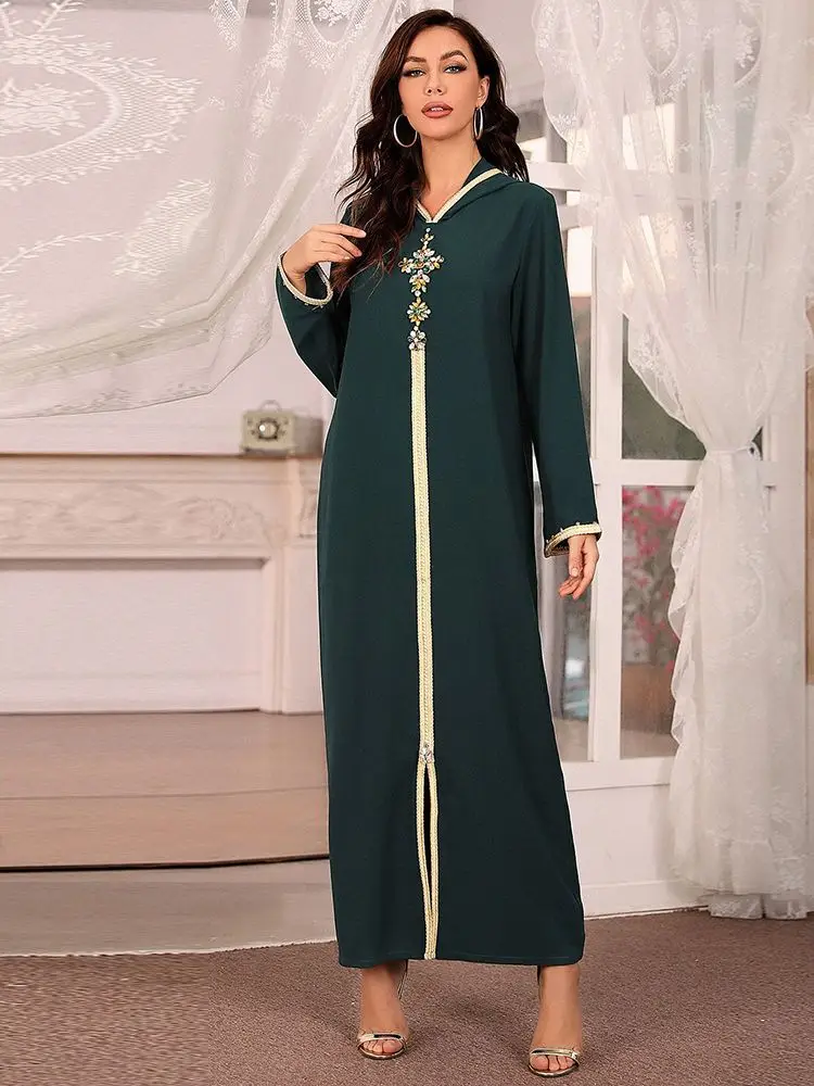 Ramadan eid abaya dubai turquia muçulmano hijab vestido longo roupa islâmica vestidos africanos para mulher robe musulmane djellaba femme