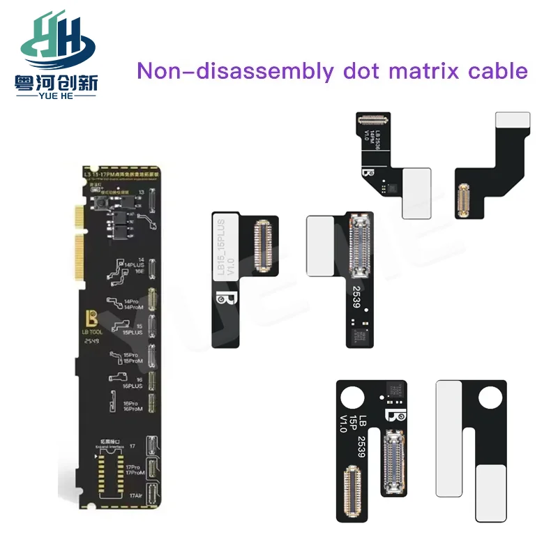 

LUBAN Non-Removal Face ID Repair Cable for IPhone 13-15 Series Repair Face ID Repair Cable Support L3 Smart Programmer