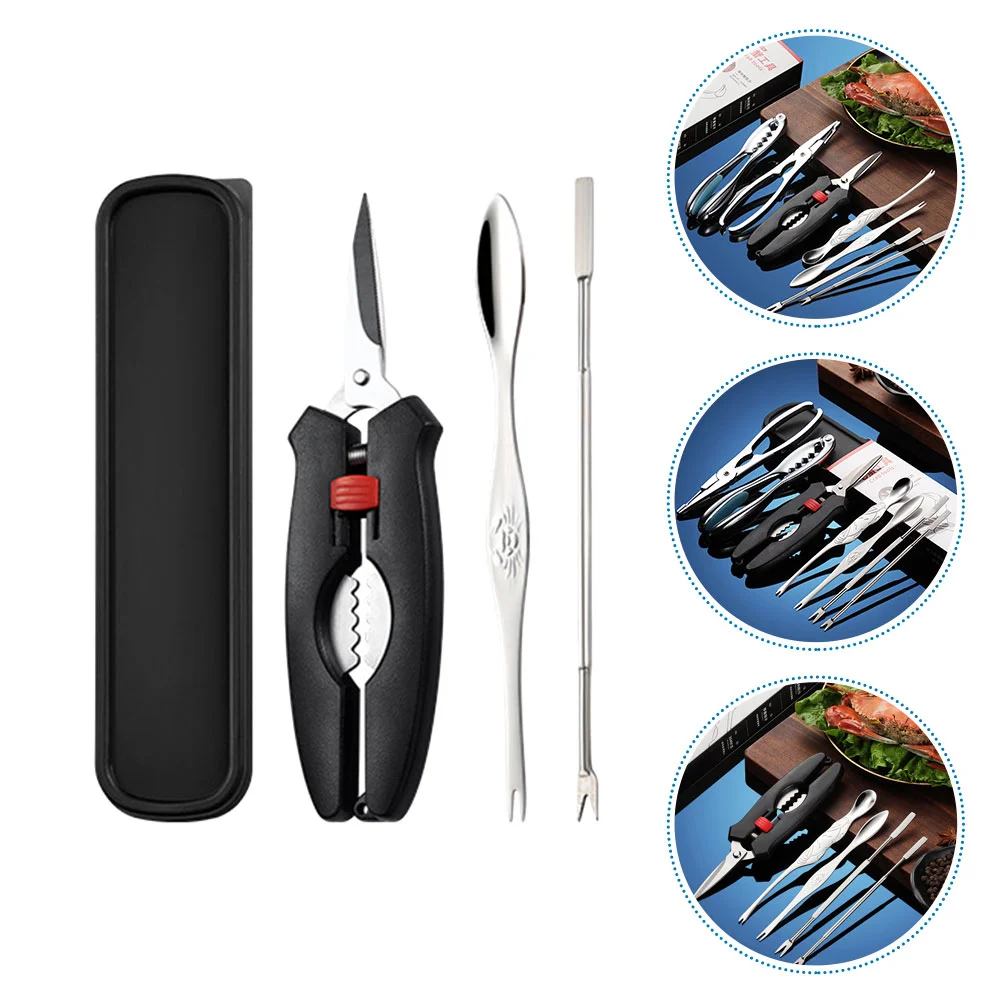 Seafood Eating Kit Crab Tool Set Leg Scissors Metal Household Tools Opener