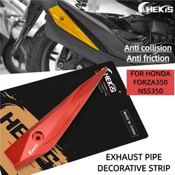 Chekis Is Suitable for Honda Forza350 Nss350 Sh350I Exhaust Pipe Modification Accessories, Anti-Collision Side Strips, Anti-Friction Bracket Strips, Anti-Scratch Brackets