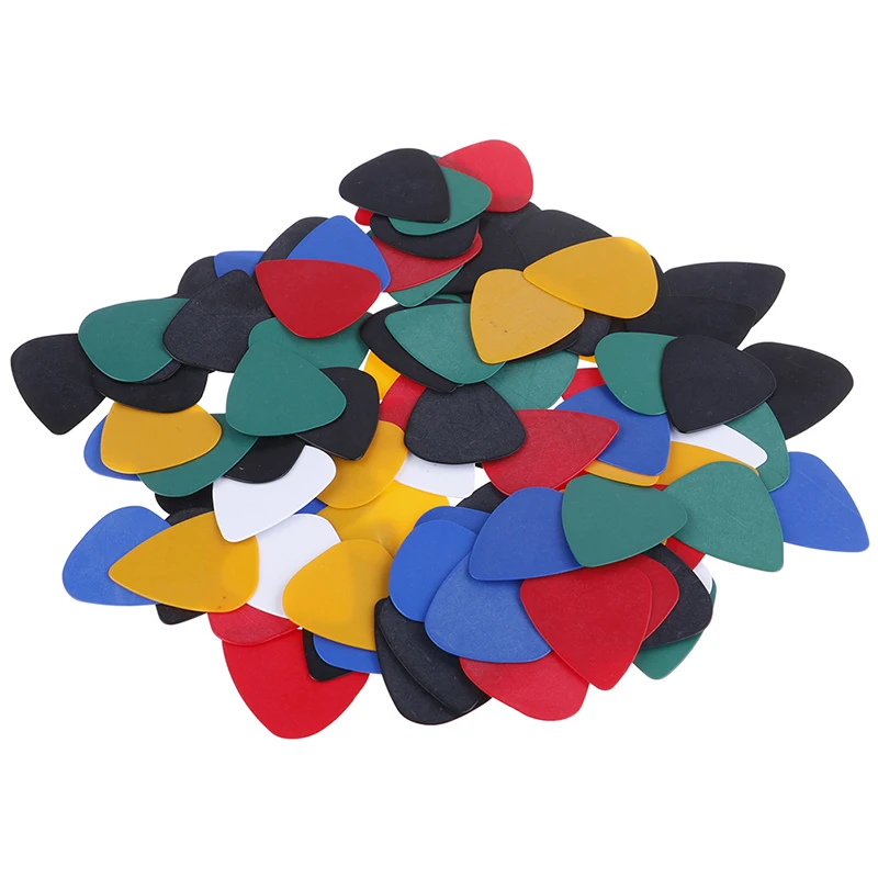 Latest100PCS Acoustic Bulk Celluloid Electric Colored Smooth Guitar Pick Pick Plectrum