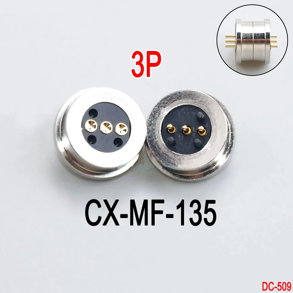 1 Paar runde 10A Hochstrom-Magnet-Saugfeder-Pogo-Pin-Steckverbinder, männlich und weiblich, DC-Stromlade-Magnetstecker – Detail 4