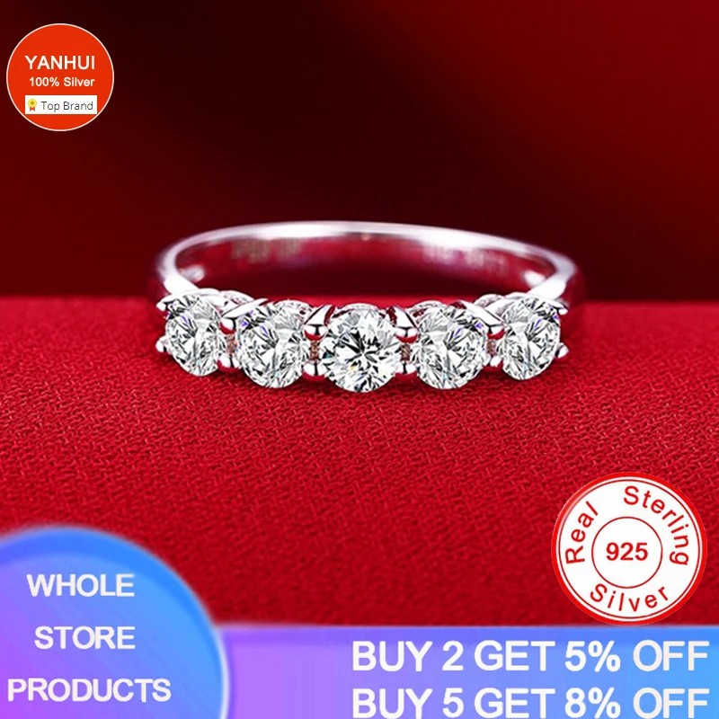 0.7ct 3mm Round Cut Engagement&Wedding Ring Luxury Zirconia Band Ring Tibetan Silver  Jewelry Gift For Women