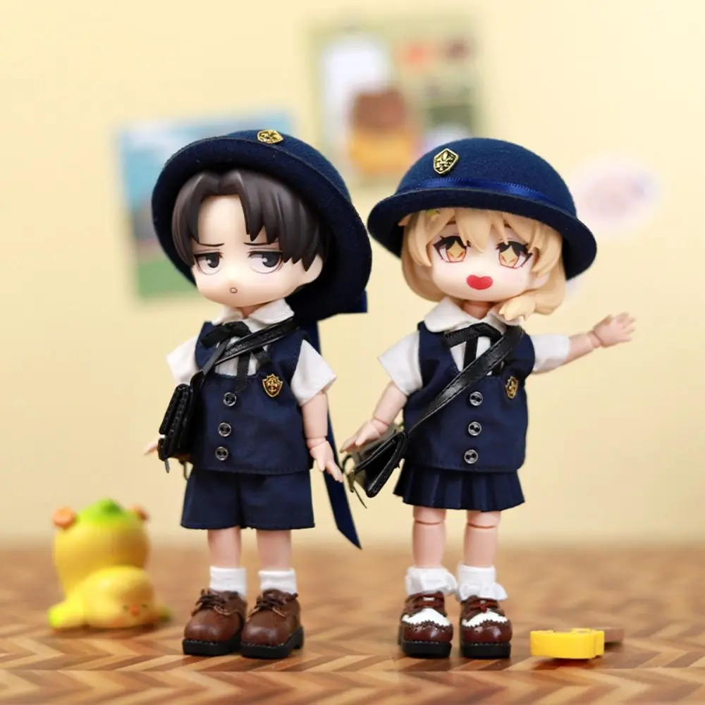 New OB11 Clothes Cute Japanese Style Kindergarten Suit Kindergarten Uniform,1/12BJD Doll Dress Up Clothes DIY Toy Accessories