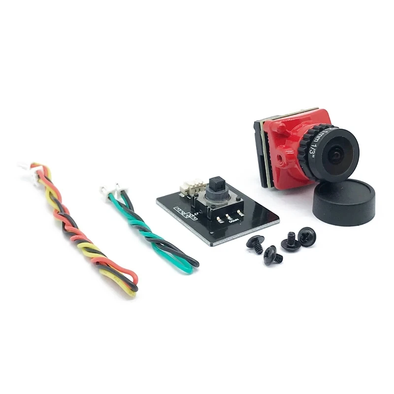 5.8G FPV Camera 1/3' Super WDR CMOS 1200TVL 2.1mm Lens Micro Camera Support 5-30V Input PAL/NTSC Switchable for RC Racing Drone