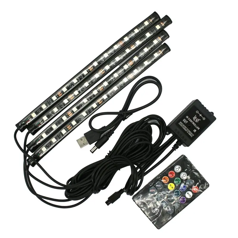 【HAPPY】USB Stereo RGB Music Level Light Dual LED Audio Spectrum Stereo Colorful Atmosphere Lamps Meter