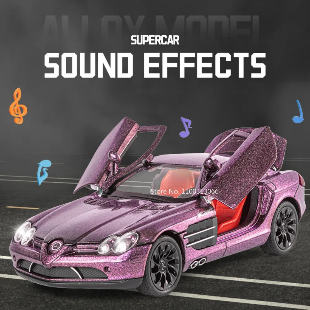 1:24スケール一眼レフP1モデルおもちゃミニカー、プルバックライトサウンド付き車両、ゴムタイヤ、幼児向けキッズギフト