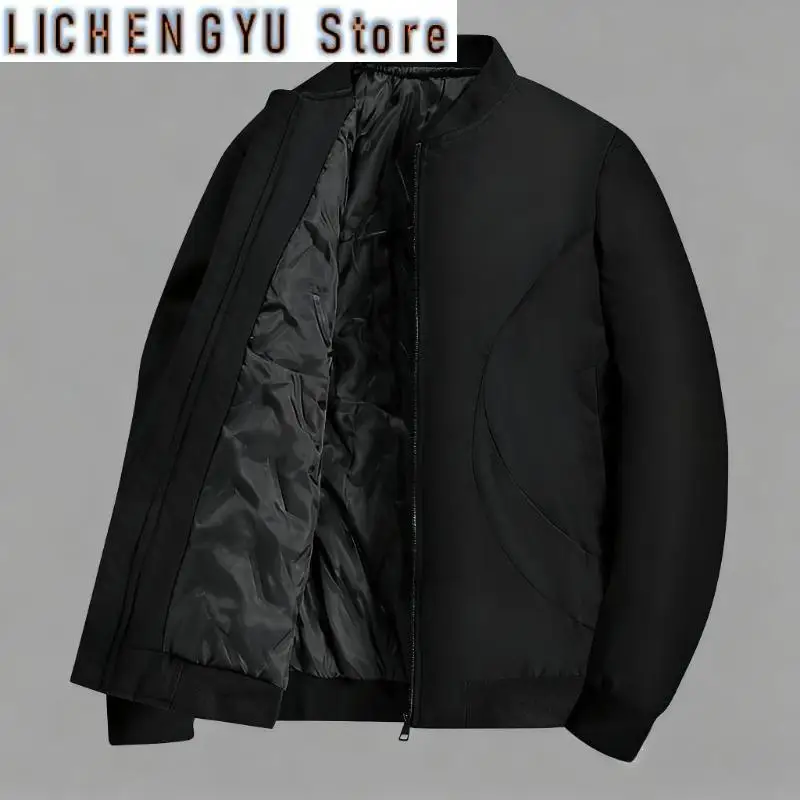 Thick Down Cotton Jacket for  Men in  Autumn and Winter,  Windproof and Warm Outdoor, Fashionable and High-quality Cotton Jacket