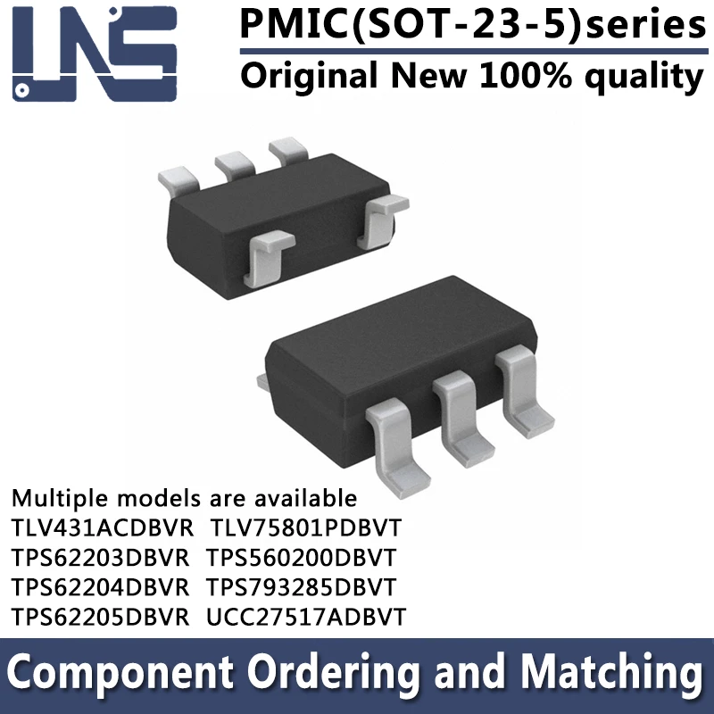 1pcs TLV75801PDBVT TPS793285DBVT TLV431ACDBVR TPS62203DBVR sososot-23-5 PMIC