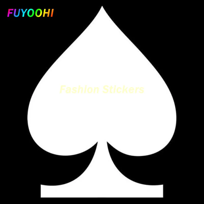 FUYOOHI Exterior/Protection Fashion Stickers Personality Creativity Lucky Spade Fashion Stickers Car Styling Vinyl Decals