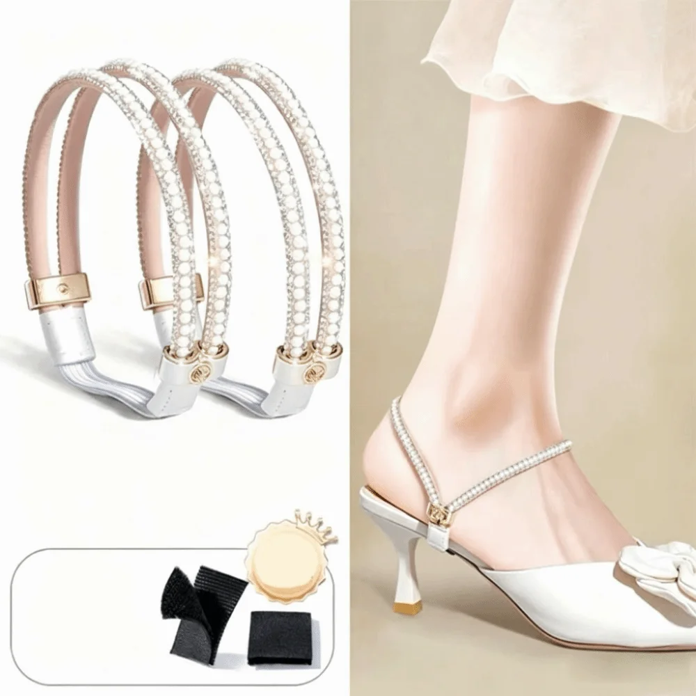 Prevent Falling Off Elastic Fixing Straps Anti-slip Straps Fashion High-heel Shoelaces Comfort Casual