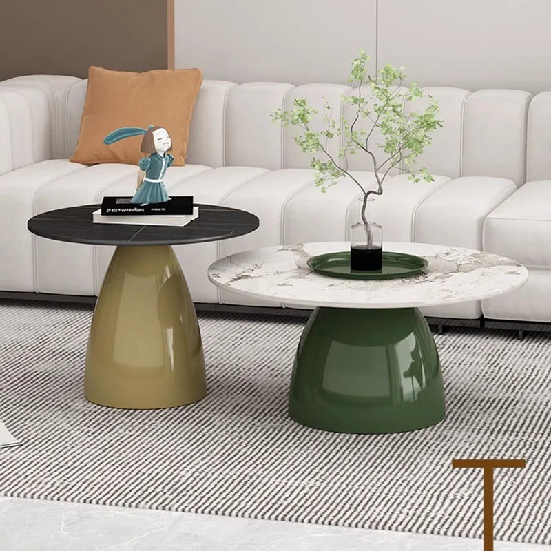 xx-Design Coffee Table Storage Luxury Simple Space Saving Side Table Vintage Premium Folding Table Living Room Furniture&