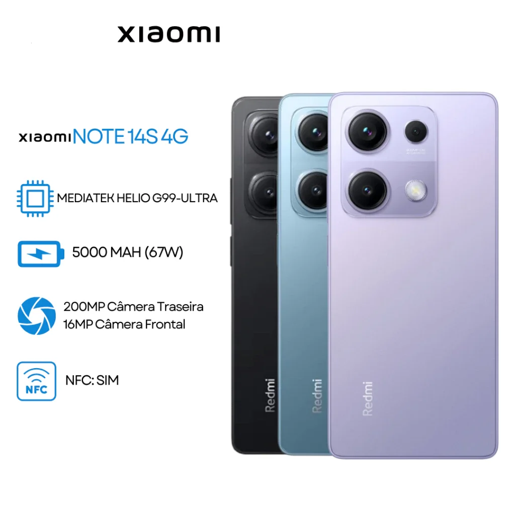 Versão global redmi note 14s mediatek helio g99 ultra 200mp pro grau al sistema de câmera 6.67 "amoled 120hz display 5000mah
