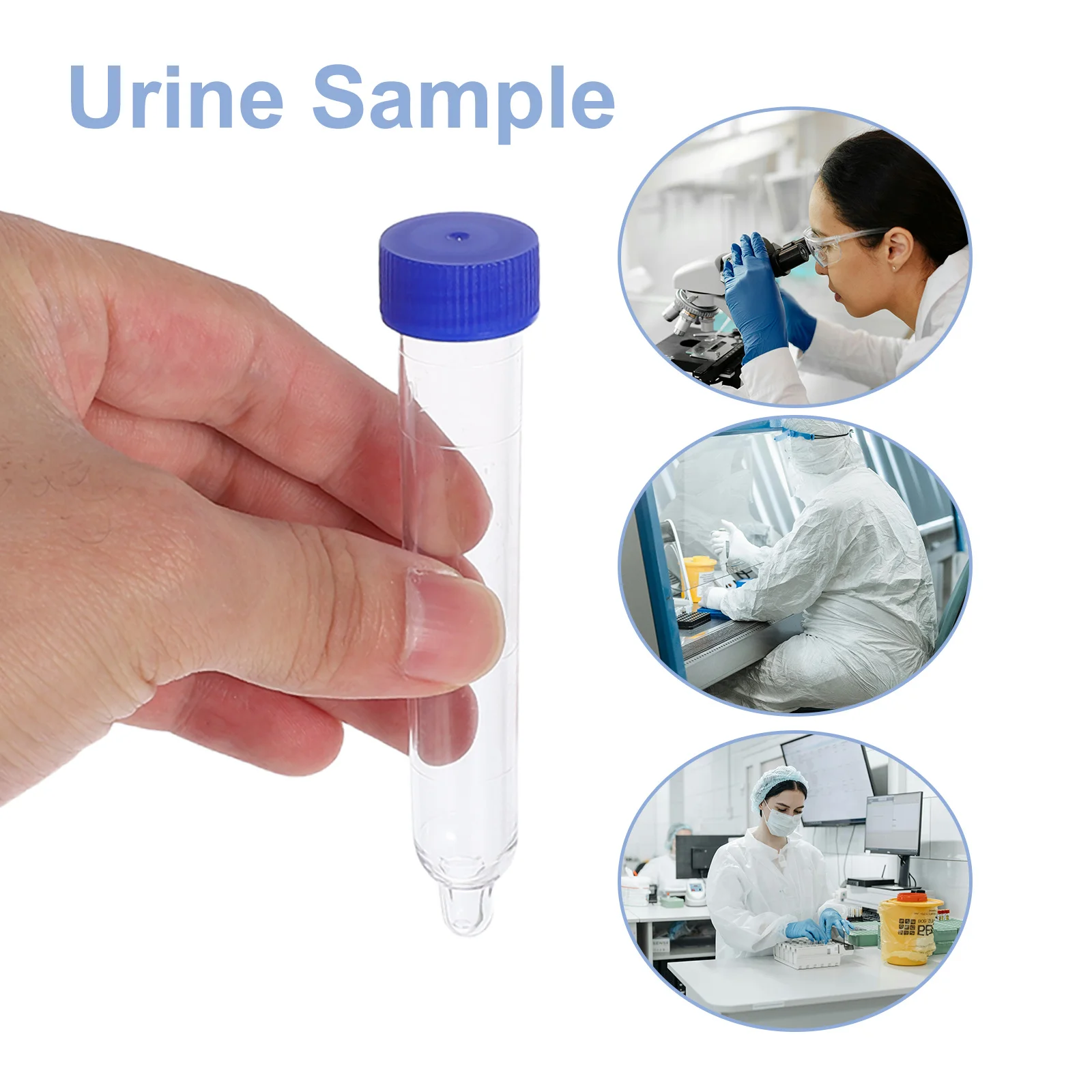 200 قطعة أنابيب اختبار البلاستيك الشفاف 12 مللي غطاء برغي تصميم تخرج علامات آمنة عينة الاحتواء أنابيب اختبار البلاستيك مع قبعات