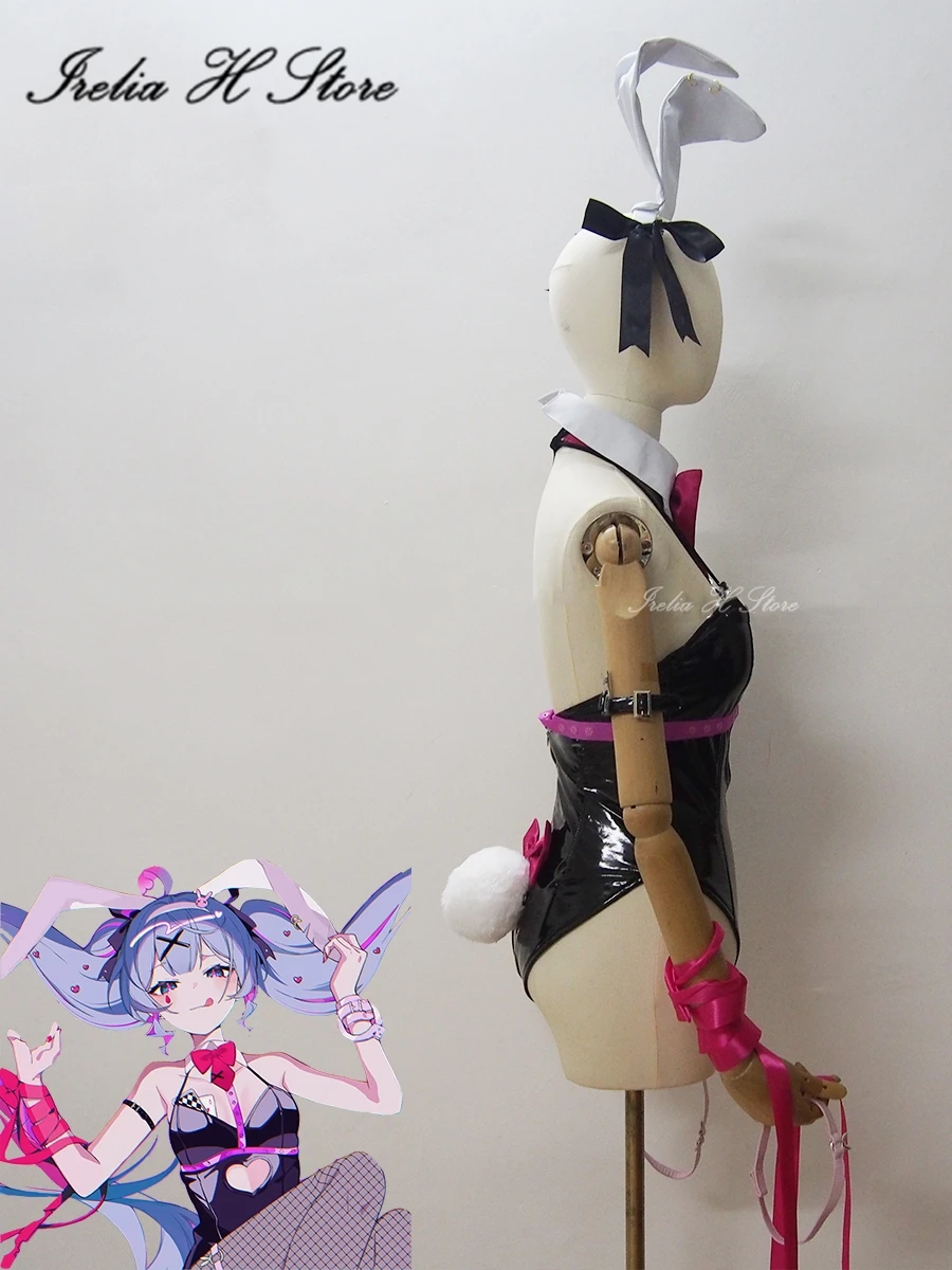 Irelia H Store Custom made size Rabbit Hole Cosplay Costume Sexy bunny girl  Halloween Costume image 2