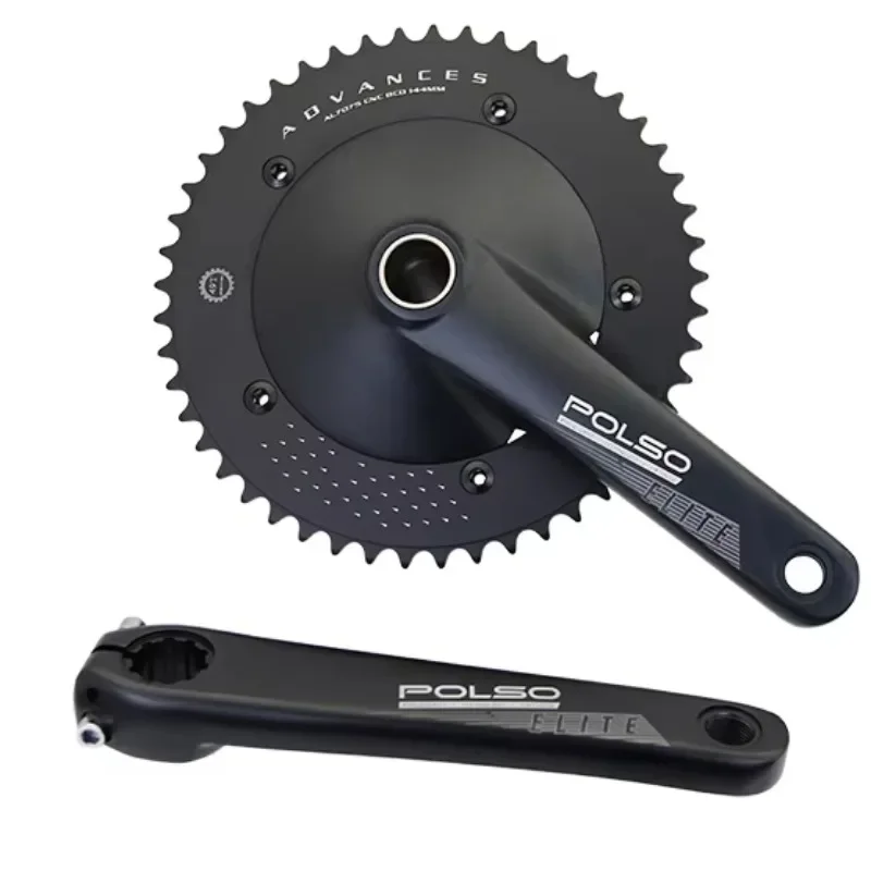 PC001 OEM Aluminum Alloy Single Speed 165mm 48T Road Fixed Gear Bike Crankset Bicycle Crankset