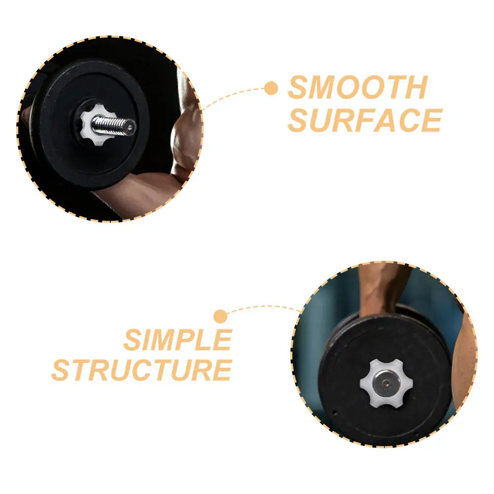 

4Pcs Cast Iron Anti-Slip Nut for Barbell Dumbbell Collar Strength Fitness Accessories Barbell Collars