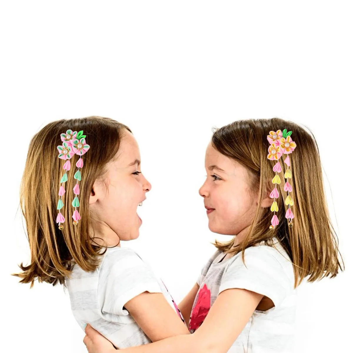 

2Pcs Hairpin with Tassel Kids Hair Clip Chinese Style Strong Grip Hold All Hair Types Perfect Gift for Girls