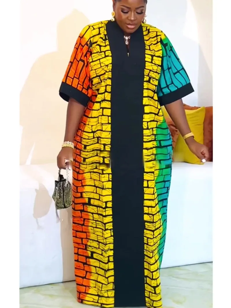 

African Dresses for Women Traditional Africa Clothing Dashiki Ankara Outfits Gown Abayas Robe Muslim Kaftan Maxi Long Dress 2024