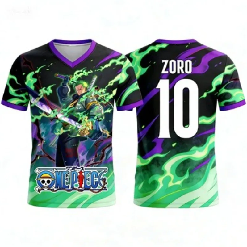2026 Summer New Anime Football Sports Quick-Dry Short Sleeve T-Shirt for Adults and Children view 2