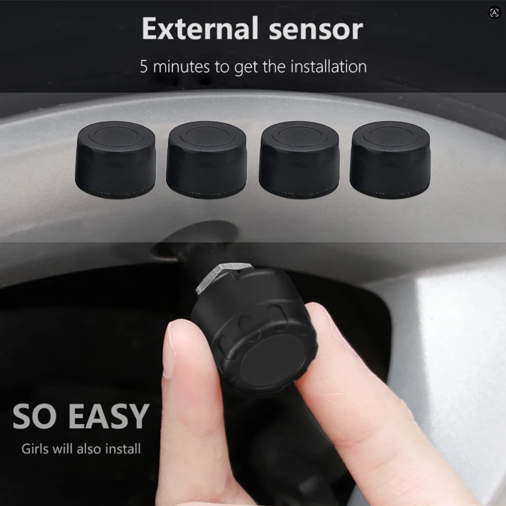 4PCS External TPMS 13506028 Tire Pressure Monitor Sensor For Opel Adam Ampera Antara Astra J k Corsa D Insignia Meriva B Mocha