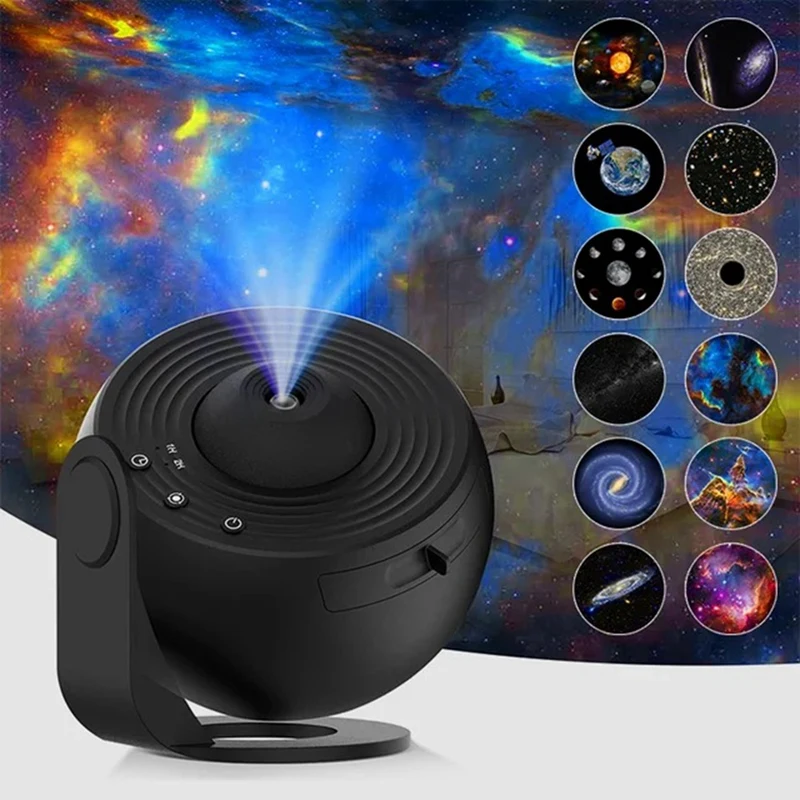 

Galaxy Starry Projector Lamp 360° Rotating Starry Night Light Adjustable Projective Lamp For Bedroom, Home, Parties