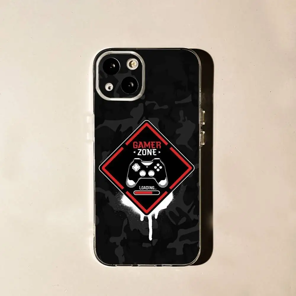 حافظة هاتف لعبة P-PlayStation لهاتف iPhone 16,15,14,13,12,11 Plus,Pro,Max,XR,XS,X,7,8 Plus,SE,Mini غطاء شفاف ناعم
