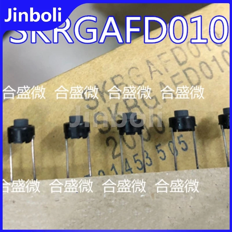 50PCS New Original SKRGAFD010 Tactile Tact Push Button Switch 6*6*5 Directly Plug In 2Pin Air Conditioning Audio Button 2 Pins