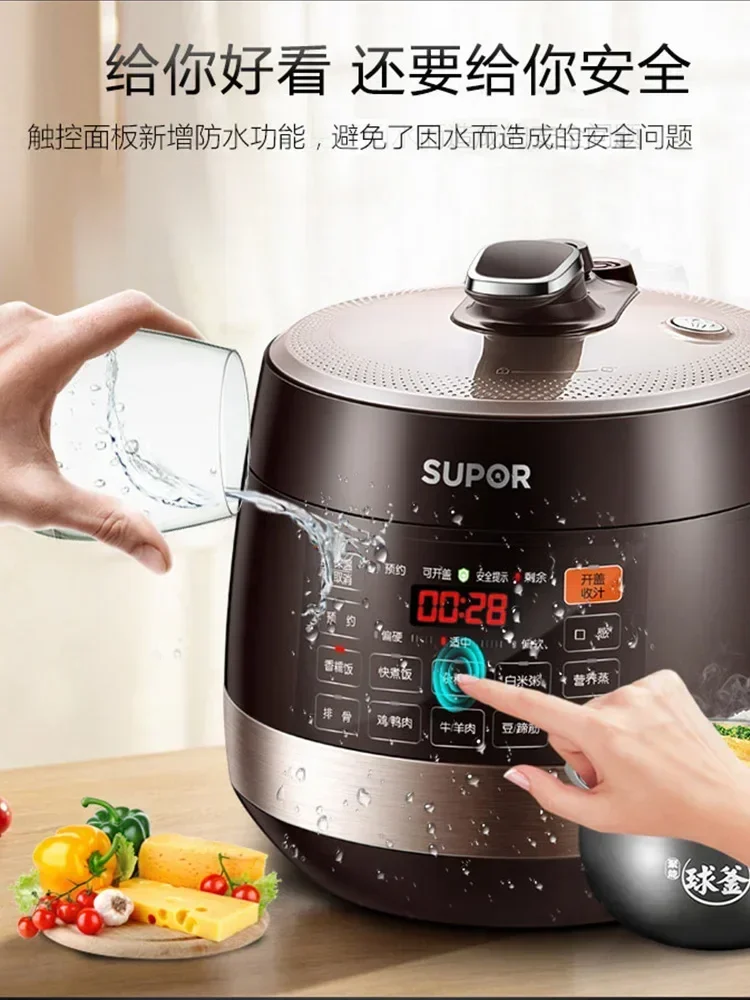 Electric Pressure Cooker Household Double Bile 6L Intelligent Reservation Large-capacity Rice Cooker Multi-function  new