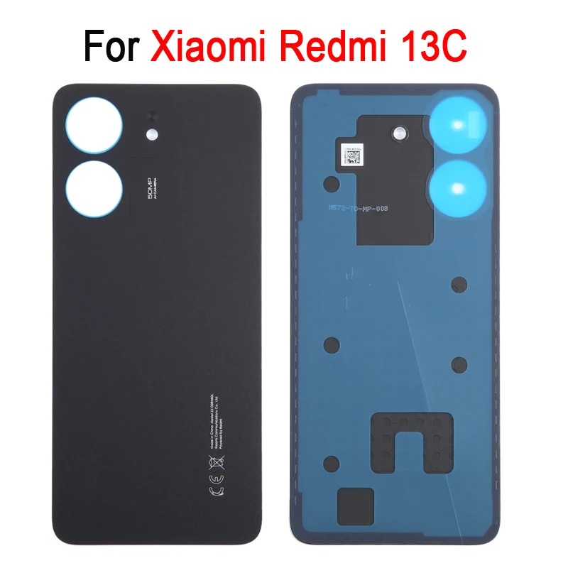 Rear Cover For Xiaomi Redmi 13C Battery Back Cover with Logo Repair Spare Part