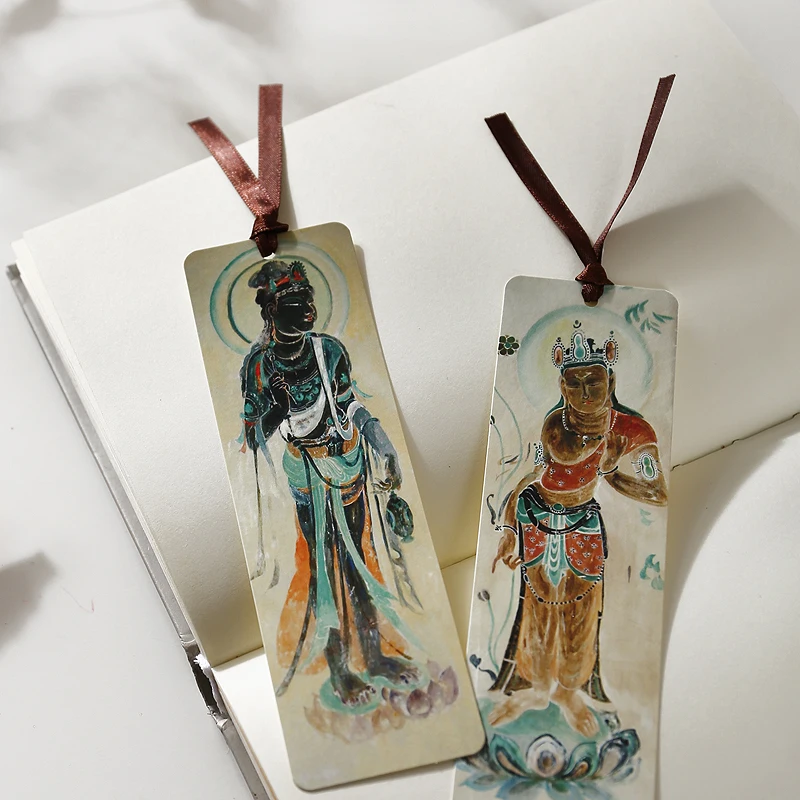 

Фотообои с китайскими чернилами Bodhisattva, бумажные закладки в старинном стиле, держатель для книг, подарочные канцелярские принадлежности