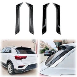 2X para VW T-ROC SUV A11 MK1 R-Line TSI TDI alerón de ventana lateral trasera ala de labio de alta calidad ABS negro brillante Kits de carrocería sintonización