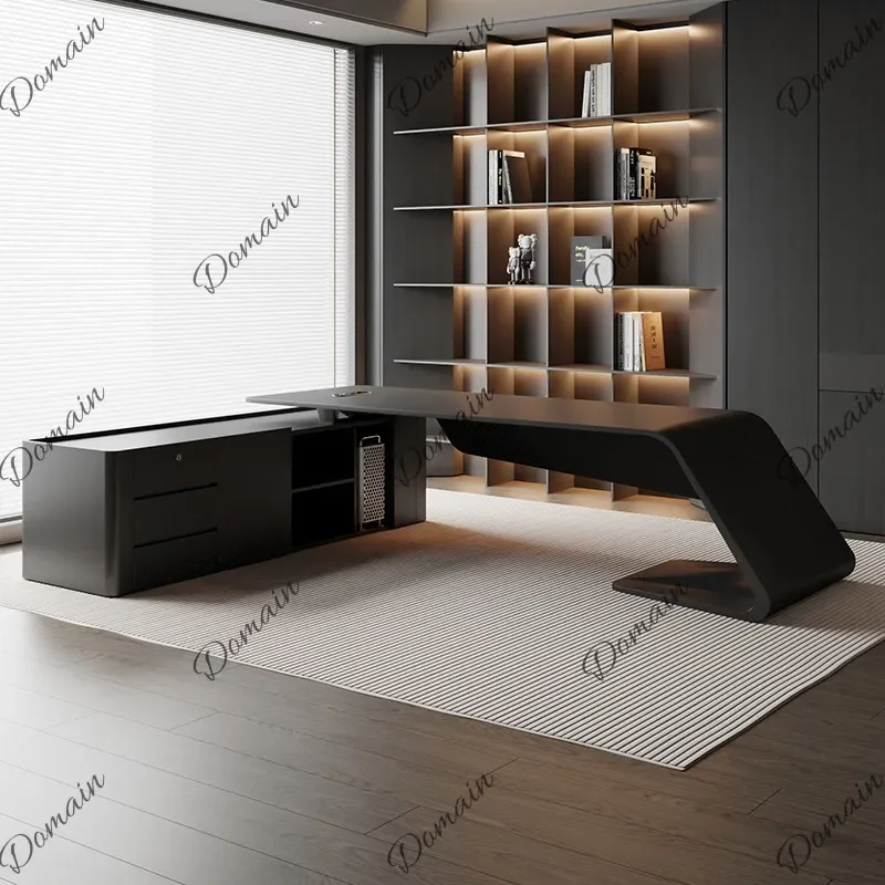 sBc Fashion Executive Office Desk Modern Simple Paint Desk Manager Workstation Table Set