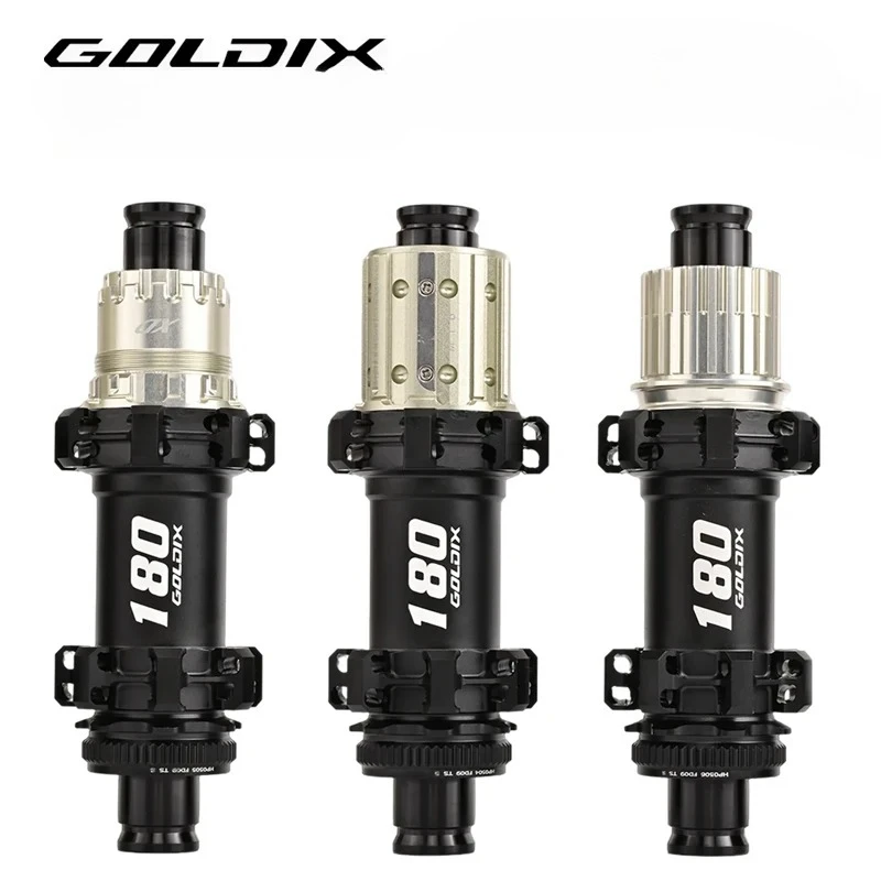 GOLDIX M180 Mountain Bike Hub 60T Ratchet Center Lock Disc Brake 28H Thru Axle Carbon Spoke Compatible HG XD MS flywheel