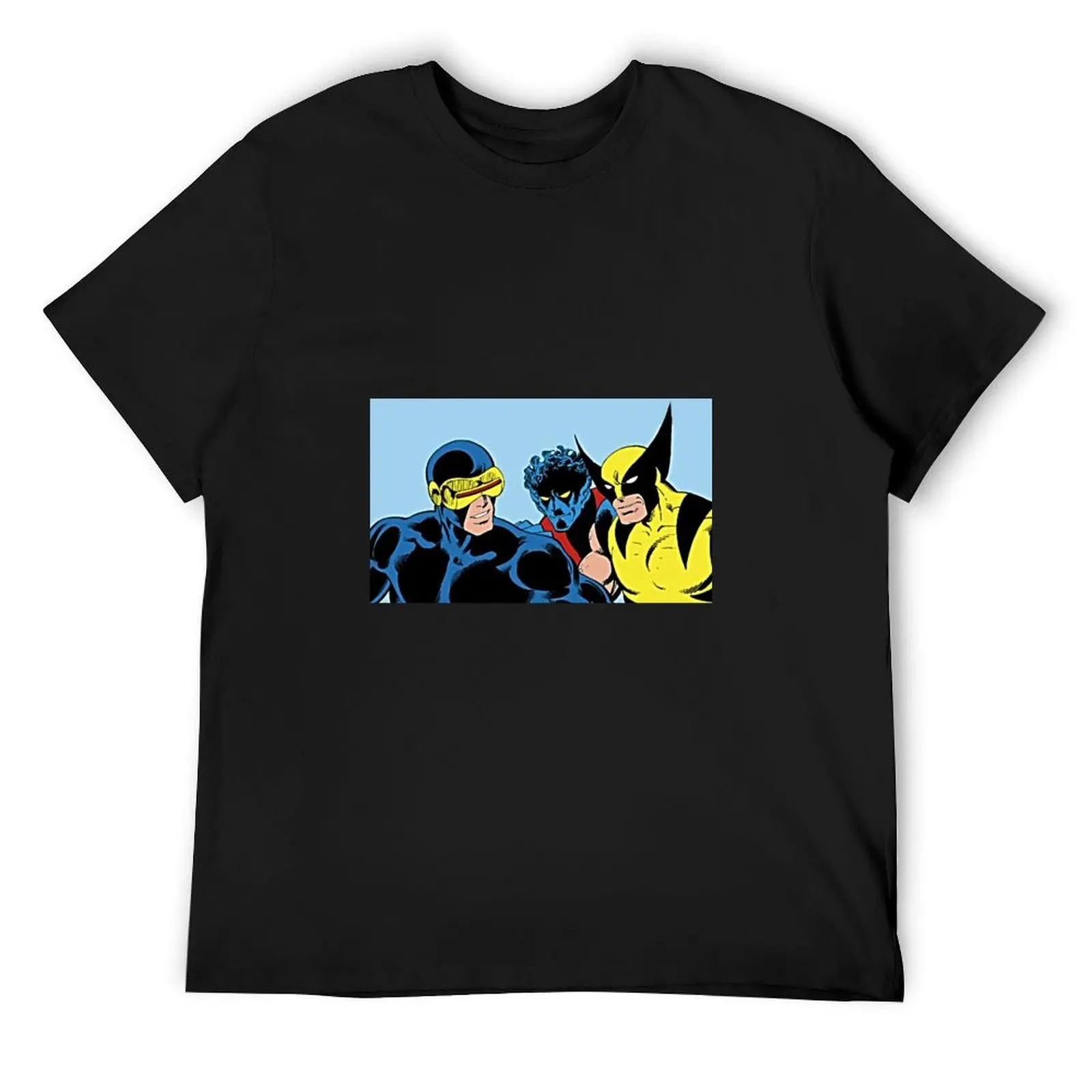 retro x-men T-Shirt street wear graphic tee shirt mens plain t shirts