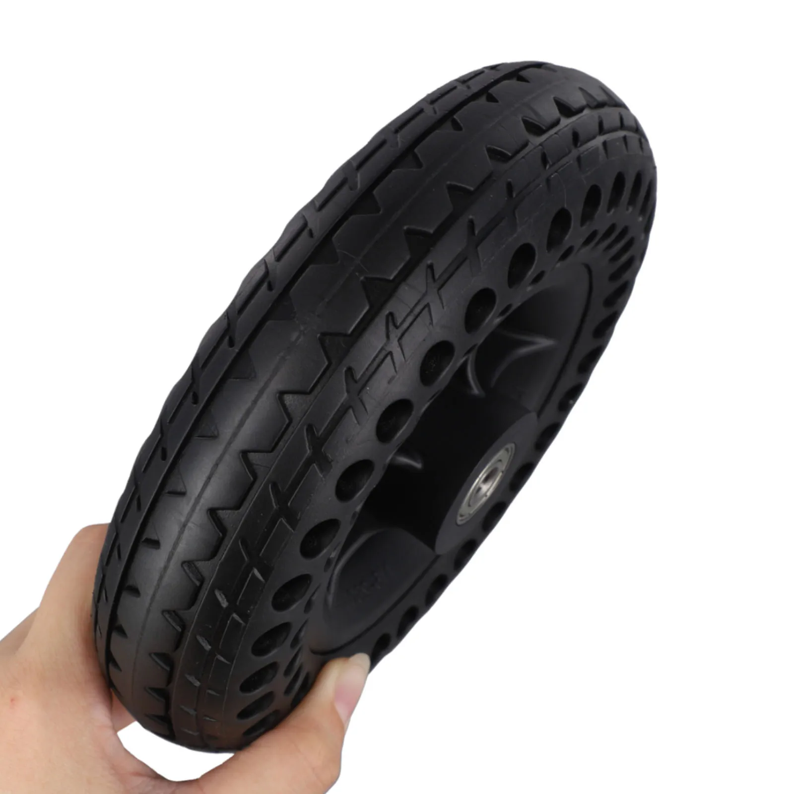 7 Inch 7x2 Hollow Tire Wheel For Electric Scooter Aluminum Alloy Hub E-Scooter Wheel Chair Truck Pneumatic Trolley Cart Wheel