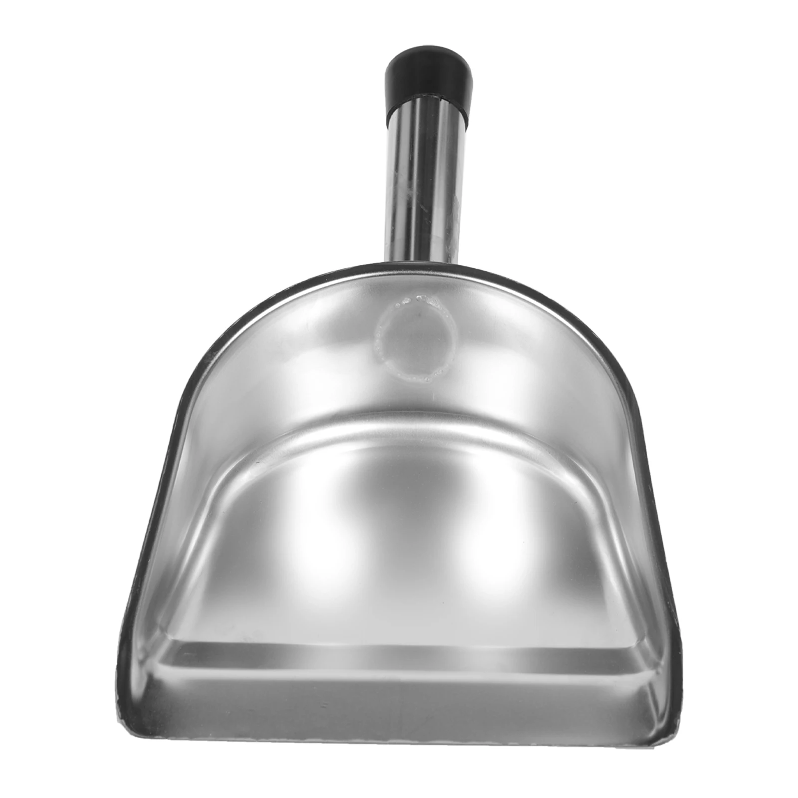 

Stainless Steel Dustpan Shovel Heavy Duty Small Brush Black Metal Pans Thickened Handheld Kitchen Garbage Tool Durable Easy Use